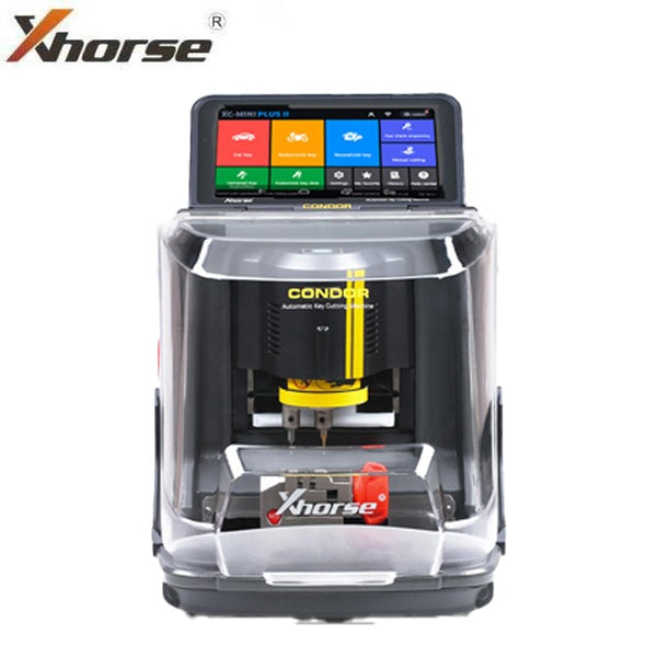 Xhorse - Complete Key Cutting Bundle - Condor XC-Mini Plus II 2nd Generation - Key Reader and Blade Skimmer - XHS-XCMIN-XDKR00GL