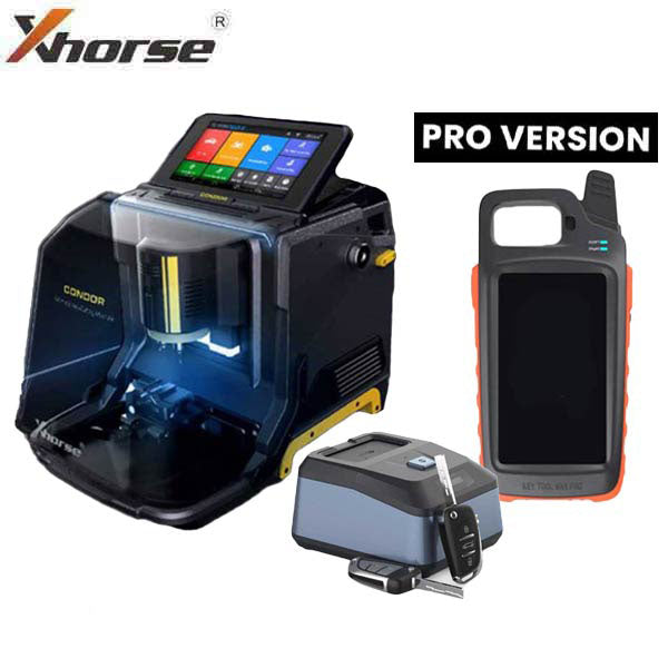 Xhorse - Complete Cut & Programming Bundle - Condor XC-Mini Plus II + Key Tool MAX Pro + Key Reader and Blade Skimmer - XHS-XCMINPLUS2-CUTANDPROGRAM