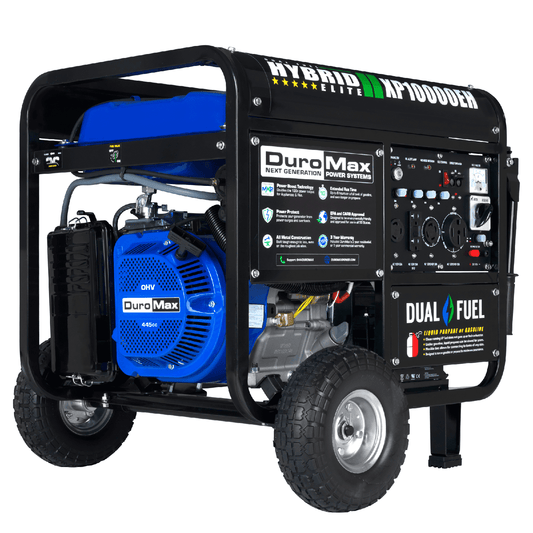 DuroMax 10,000 Watt Portable Dual Fuel Gas Propane Generator - XP10000EH