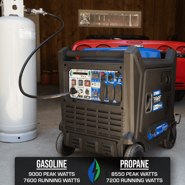 DuroMax 9,000 Watt Portable Dual Fuel Inverter Generator w/ CO Alert - XP9000iH