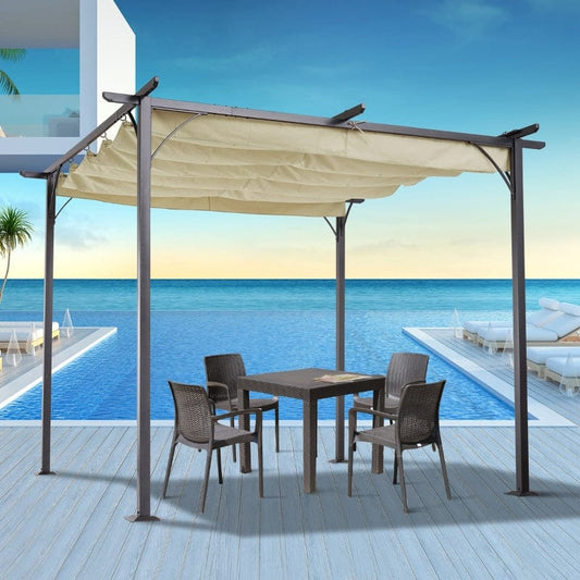 Outsunny 10'x10' Outdoor Patio Classic Pergola - 84C-093