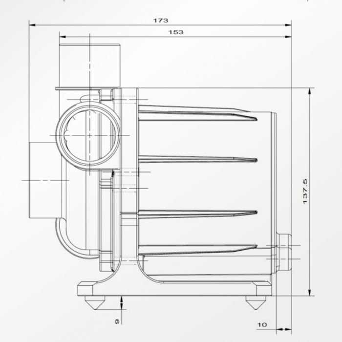 Abyzz A200 IPU-3M 3,800GPH Controllable DC Pump - VA-A200IPU-10