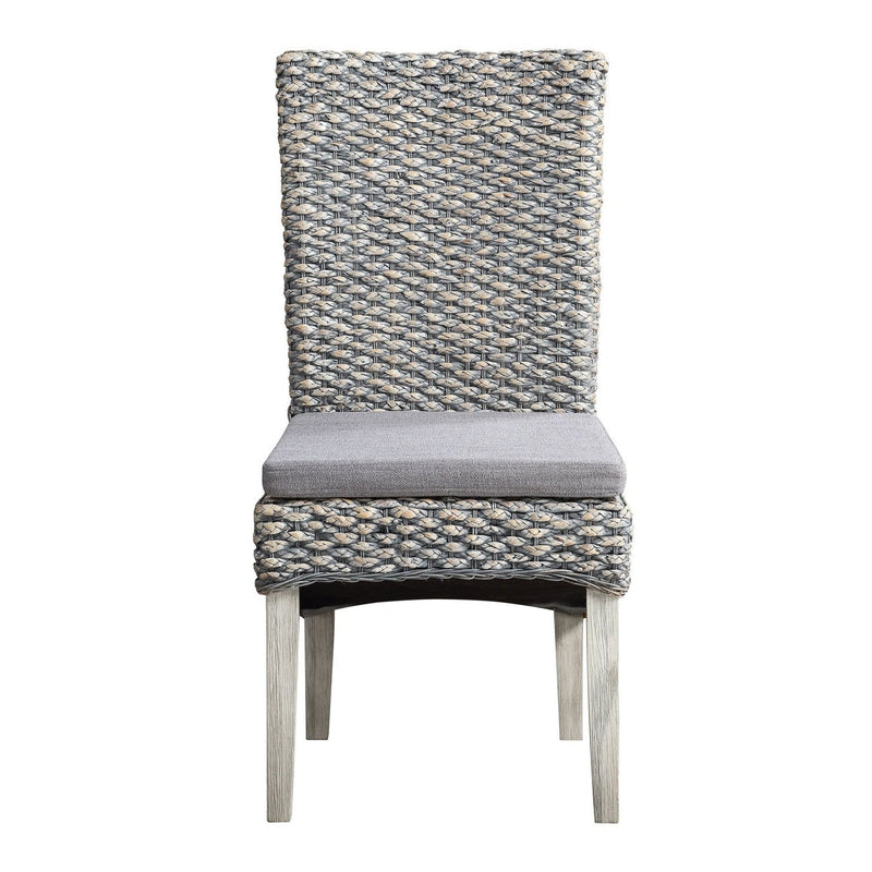 Coast2Coast Home Hopewell Gray Seagrass Dining Chairs Set of 2 Heron Gray Seagrass - 51560