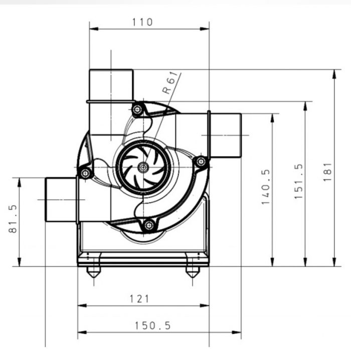 Abyzz A400-10M 4,800 GPH Controllable DC Pump - VA-A400-10