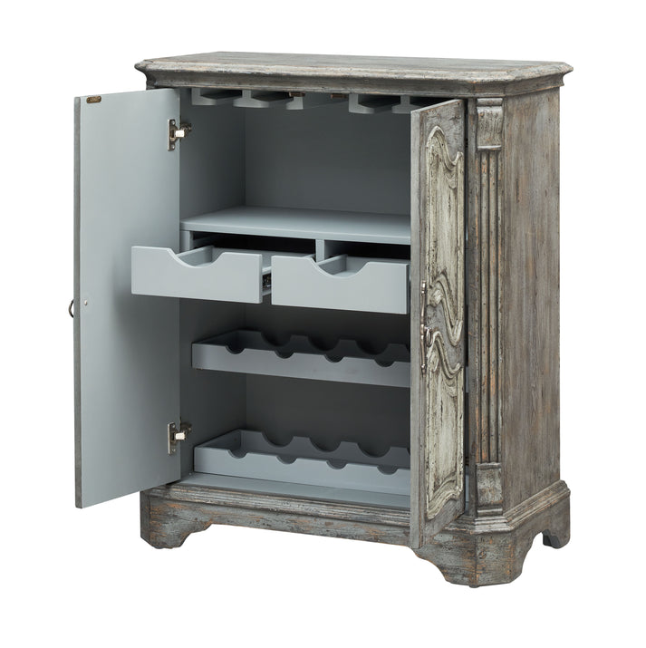 Coast2Coast Home Wyatt Two Door Wine Cabinet Kraven Two Tone - 66109