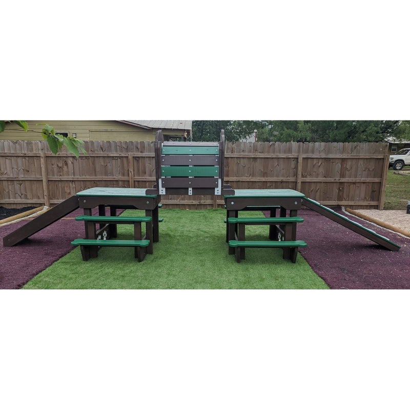 Puppy Scapes Double Platform elevated with Tunnel - PS-DPEWT