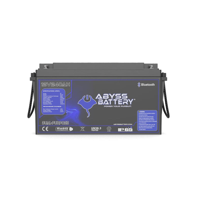 Abyss Battery 12v 240ah Dual Purpose Lithium Marine Battery - AB-12V240-BT