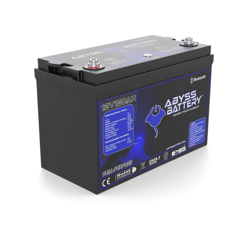 Abyss Battery 12v 150ah Dual Purpose Lithium Marine Battery - AB-12V150-BT