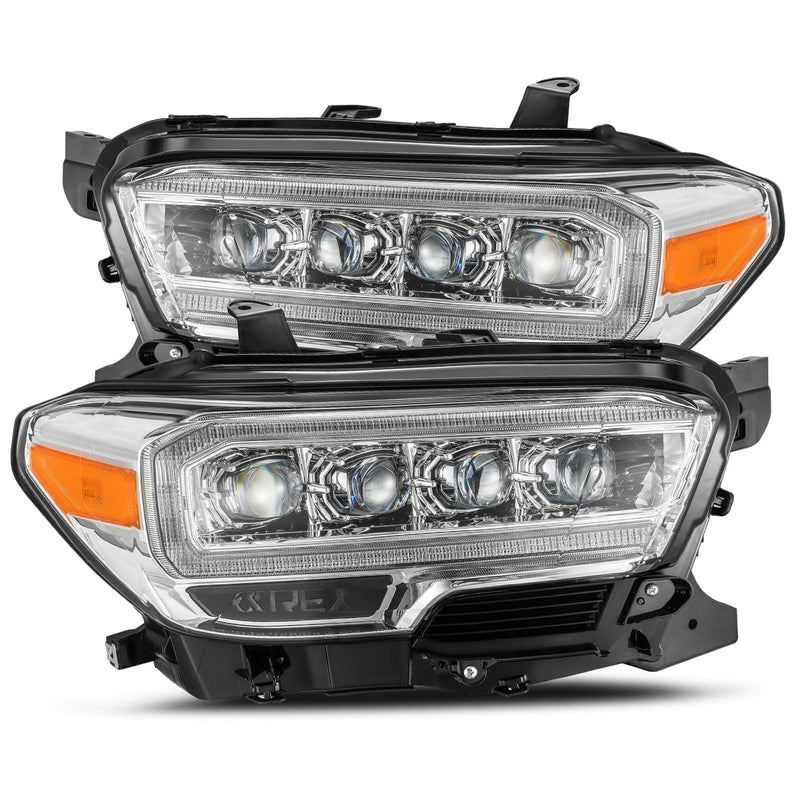 Alpharex Nova-Series Led Projector Headlights Chrome 2023-2016 Toyota Tacoma - 880706