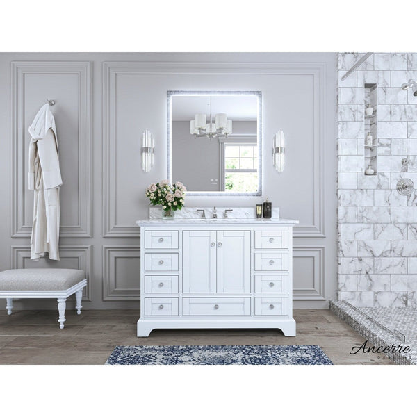 Ancerre Audrey Bathroom Vanity Set - VTS-AUDREY-48-W-CW - Backyard Provider