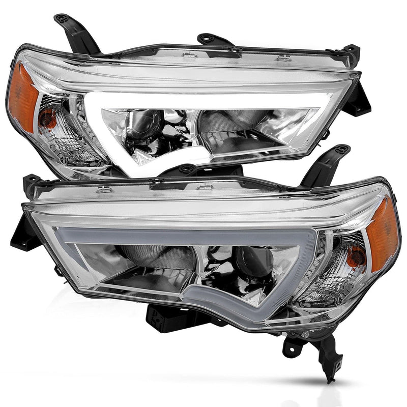 Anzo Chrome Plank Style Projector Headlights - 2024-2014 Toyota 4runner - 111417