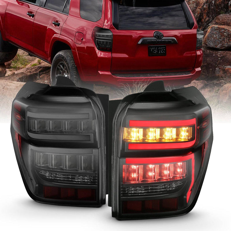 Anzo Rear Tail Light Black Housing Smoked Lens - 2024-2014 Toyota 4runner - 311312