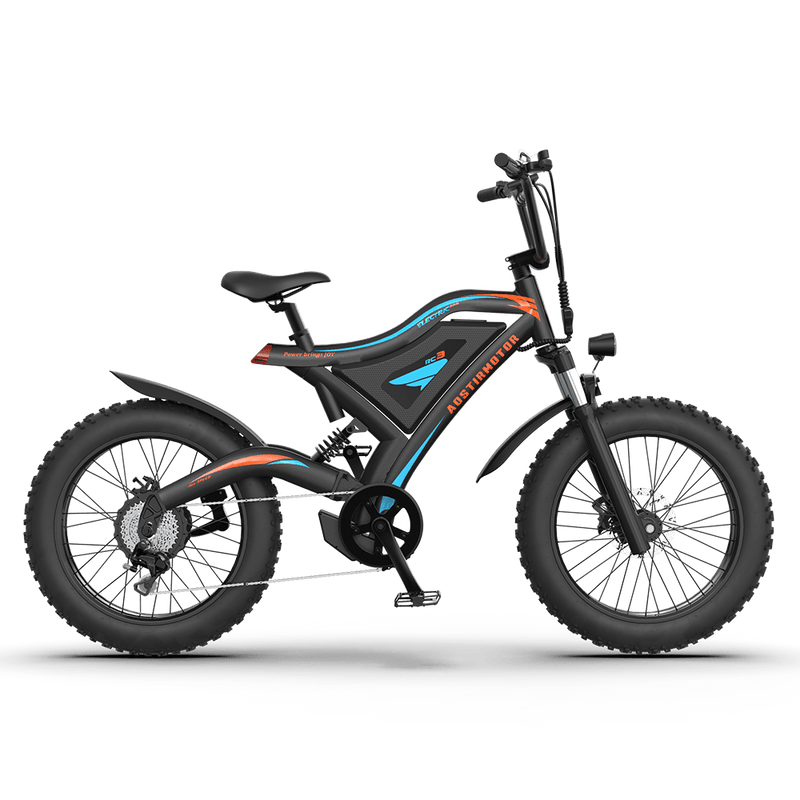 Aostirmotor S18-MINI 48V 500W Mini Fat Tire Electric Bike