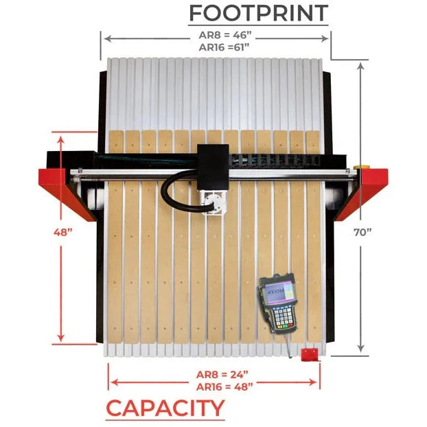 Axiom AR8 Elite 2' x 4' CNC Router - AR8Elite