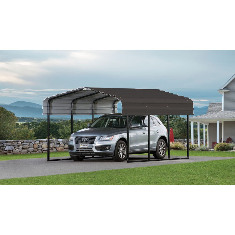 Arrow | Carport 10x15x7 ft Charcoal CPHC101507