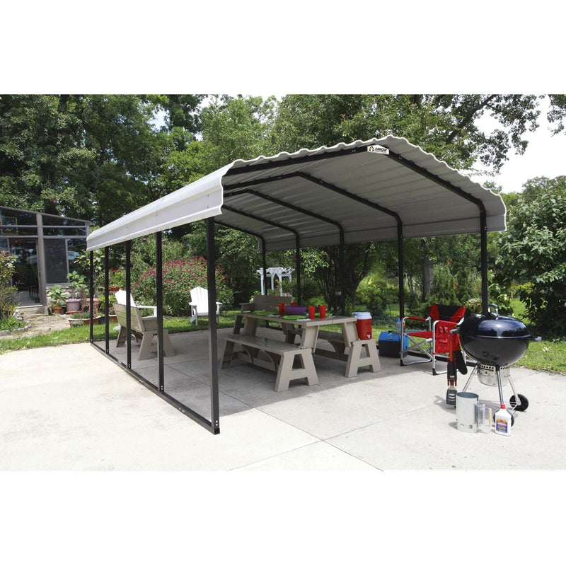 Arrow | Carport 12x20x7 ft Eggshell CPH122007