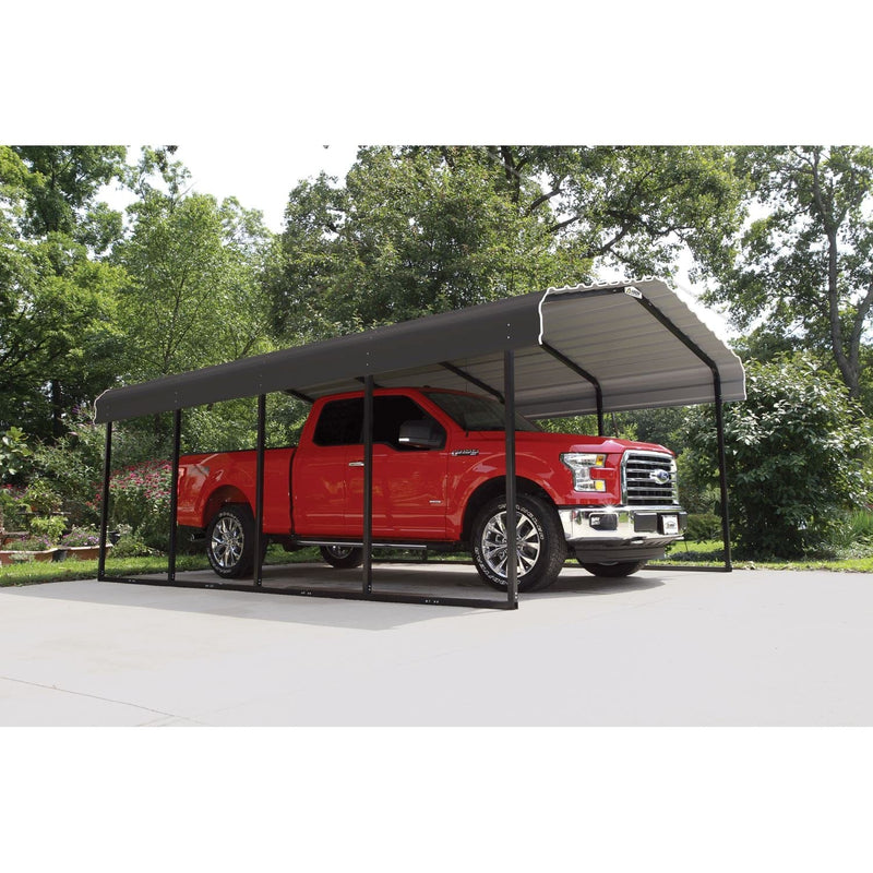 Arrow | Carport 12x29x7 ft Charcoal CPHC122907