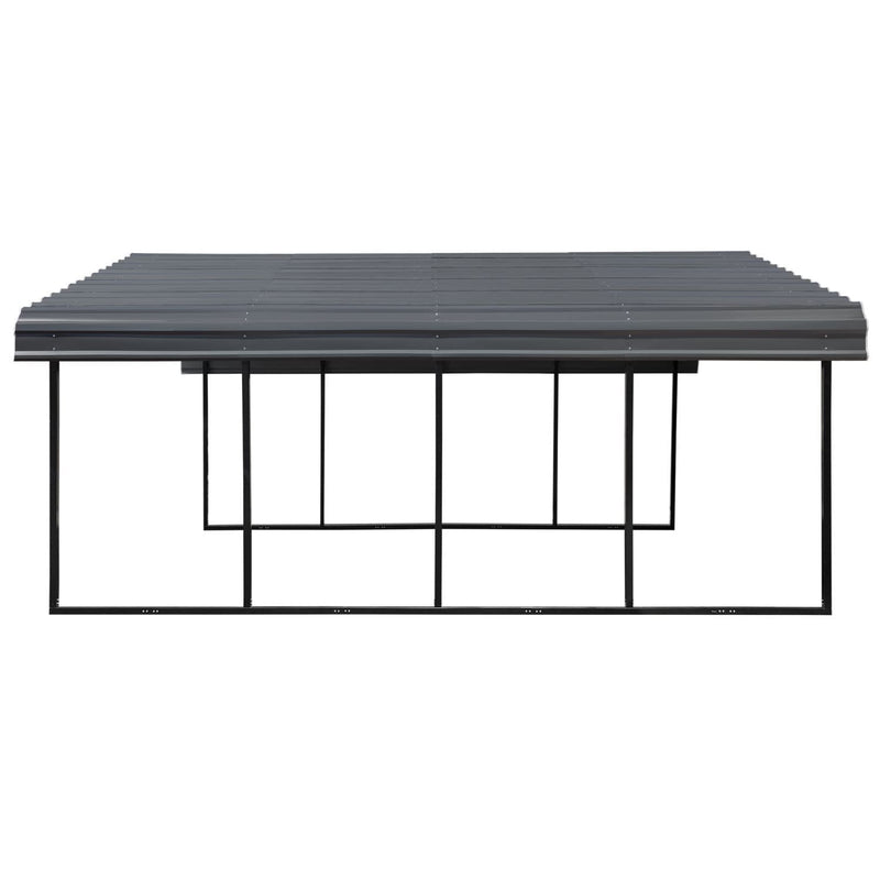 Arrow | Carport 20x20x7 ft Charcoal CPHC202007