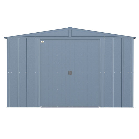 Arrow | Classic Steel Storage Shed, 10x12 ft., Blue Grey CLG1012BG