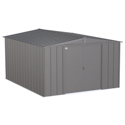 Arrow | Classic Steel Storage Shed, 10x12 ft., Charcoal CLG1012CC