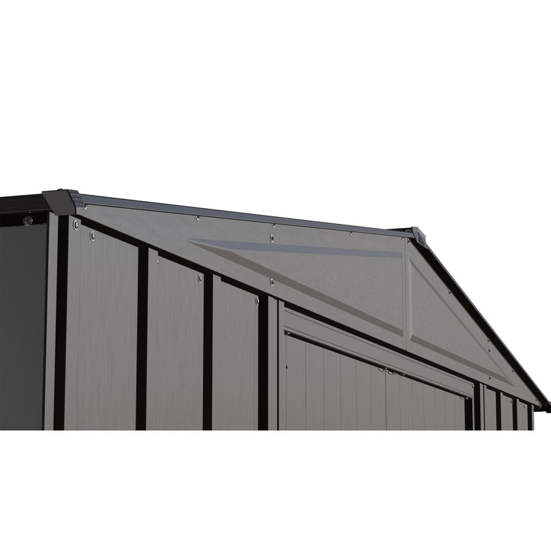 Arrow | Classic Steel Storage Shed, 10x12 ft., Charcoal CLG1012CC