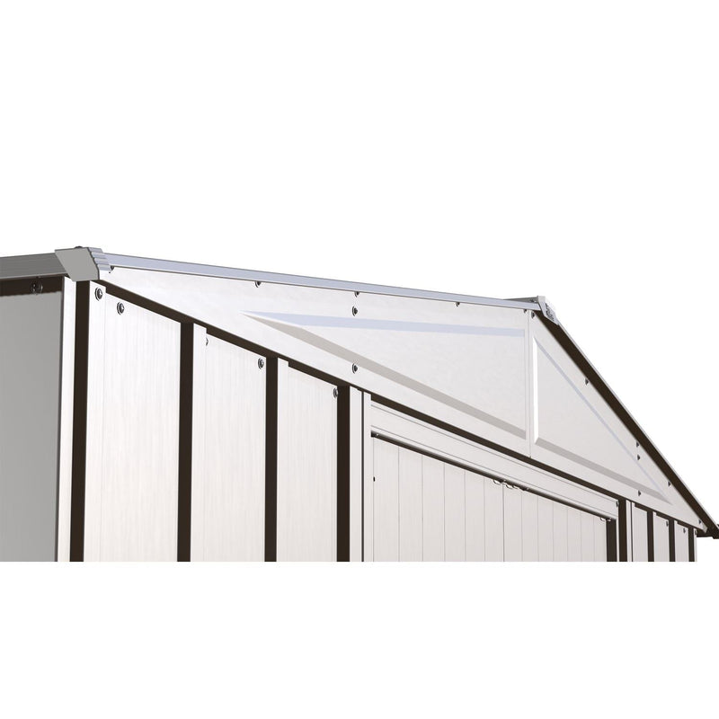 Arrow | Classic Steel Storage Shed, 10x14 ft., Flute Grey CLG1014FG