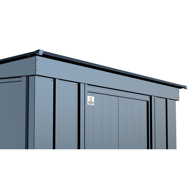 Arrow | Classic Steel Storage Shed, 10x4 ft., Blue Grey CLP104BG