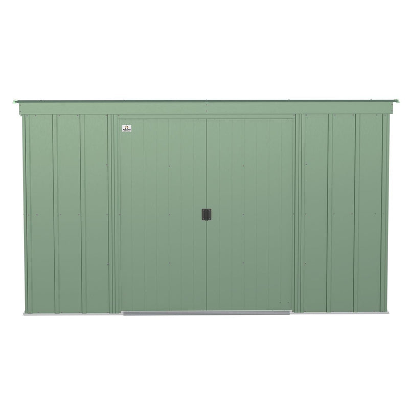 Arrow | Classic Steel Storage Shed, 10x4 ft., Sage Green CLP104SG