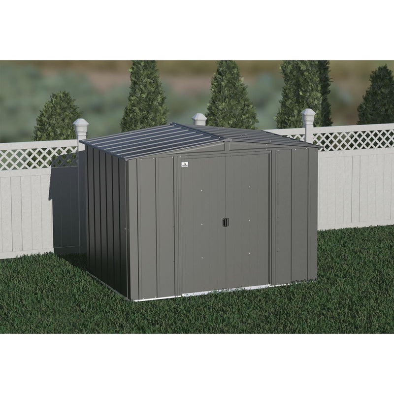 Arrow | Classic Steel Storage Shed, 8x6 ft., Charcoal CLG86CC