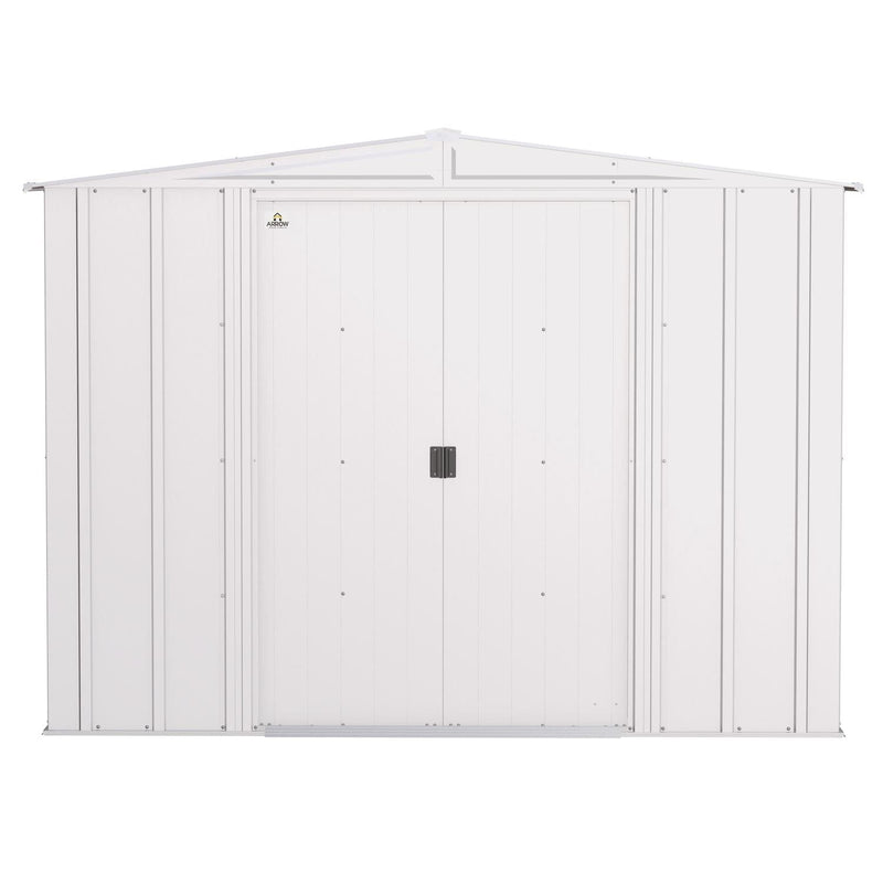 Arrow | Classic Steel Storage Shed, 8x8 ft., Flute Grey CLG88FG