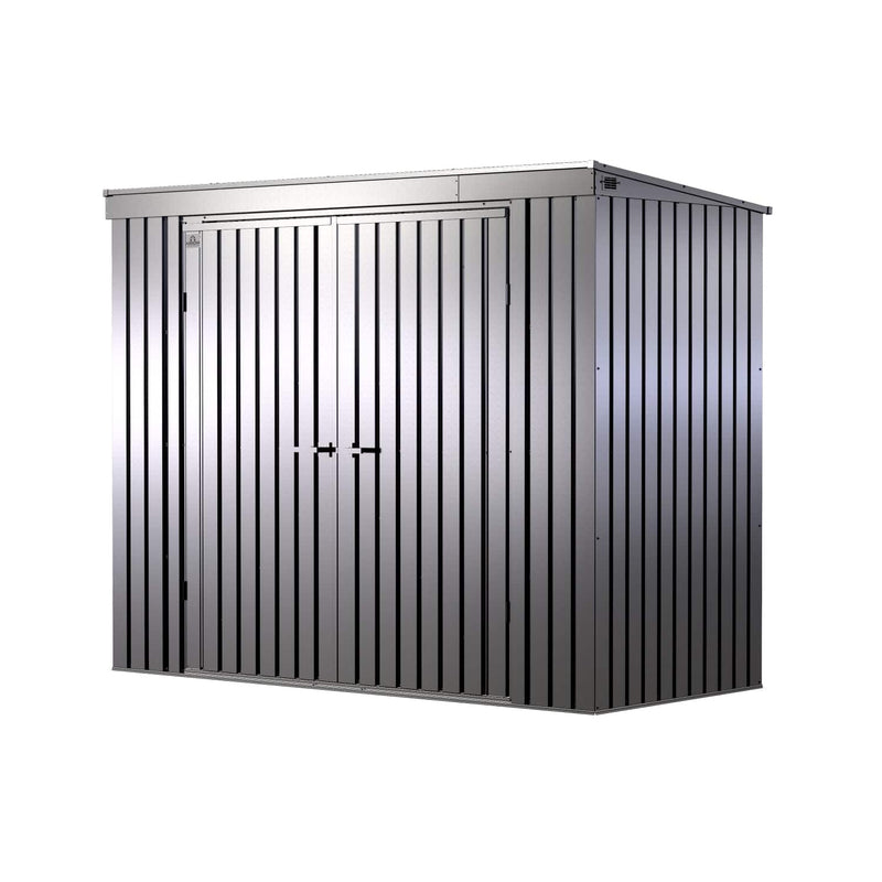 Arrow | Elite Steel Storage Shed, 8x4 ft. Silver EP84AB