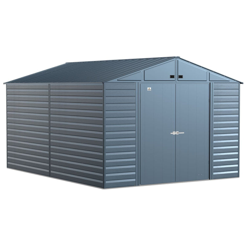 Arrow | Select Gable Roof Steel Storage Shed, 10x14 ft., Blue Grey SCG1014BG