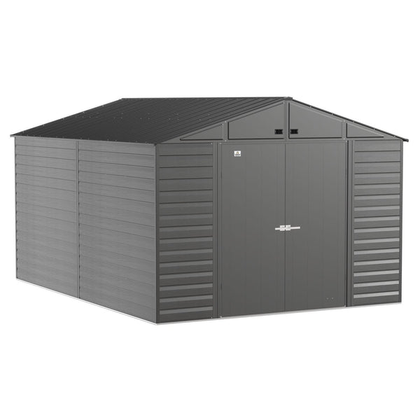 Arrow | Select Gable Roof Steel Storage Shed, 10x14 ft., Charcoal SCG1014CC