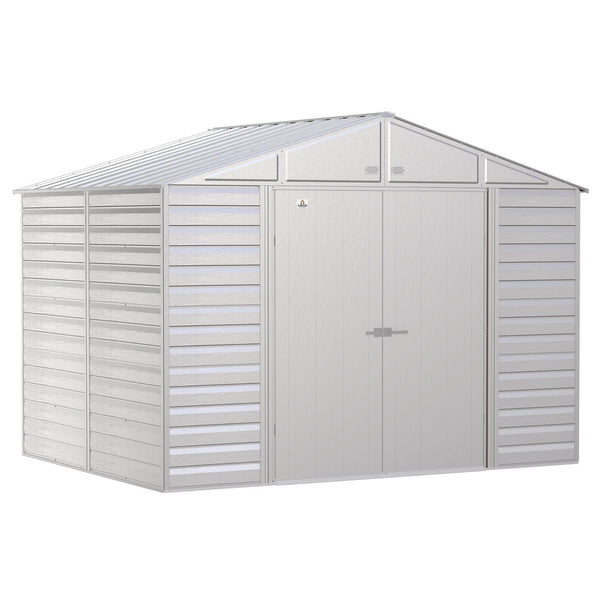 Arrow | Select Gable Roof Steel Storage Shed, 10x8 ft., Flute Grey SCG108FG