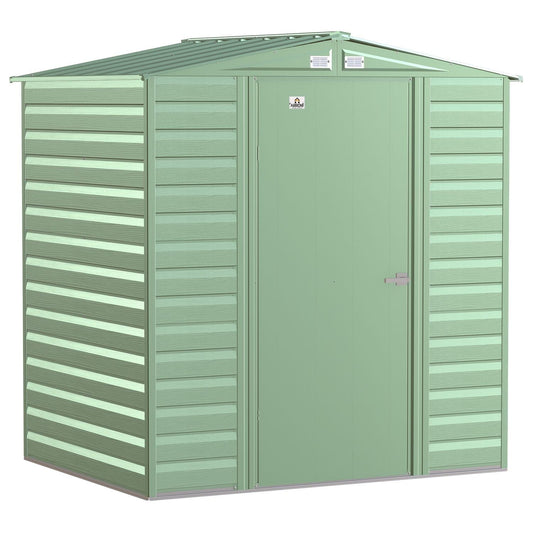 Arrow | Select Gable Roof Steel Storage Shed, 6x5 ft., Sage Green SCG65SG