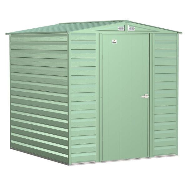 Arrow | Select Gable Roof Steel Storage Shed, 6x7 ft., Sage Green SCG67SG