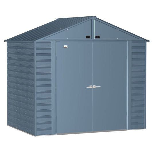 Arrow | Select Gable Roof Steel Storage Shed, 8x6 ft., Blue Grey SCG86BG