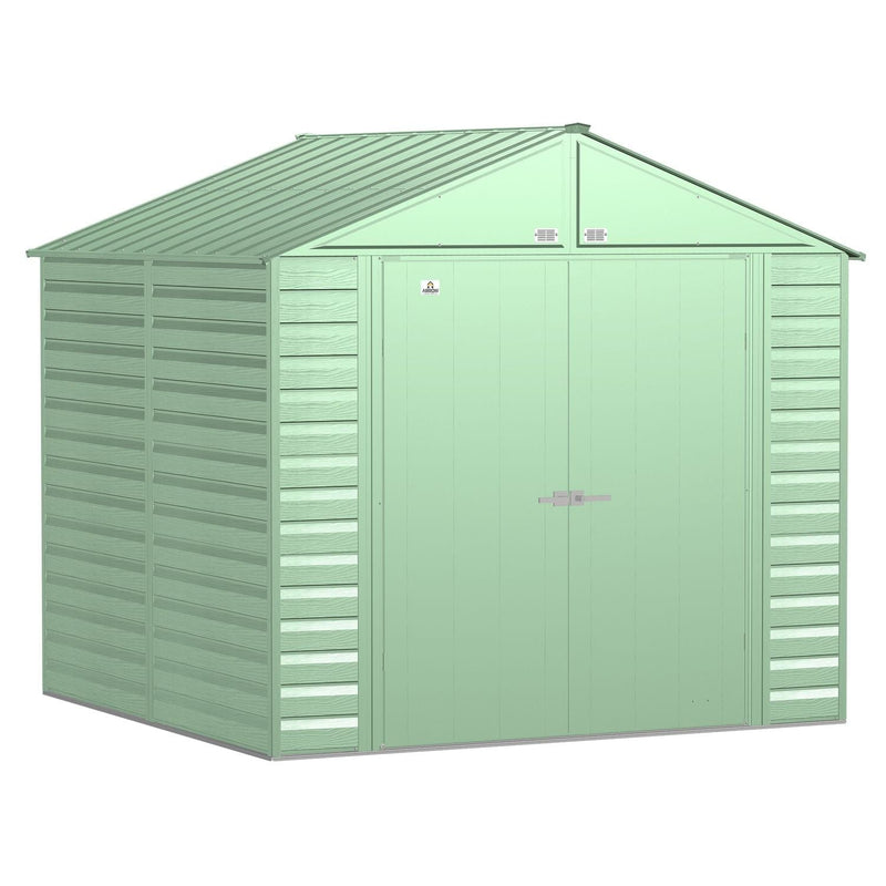 Arrow | Select Gable Roof Steel Storage Shed, 8x6 ft., Sage Green SCG86SG