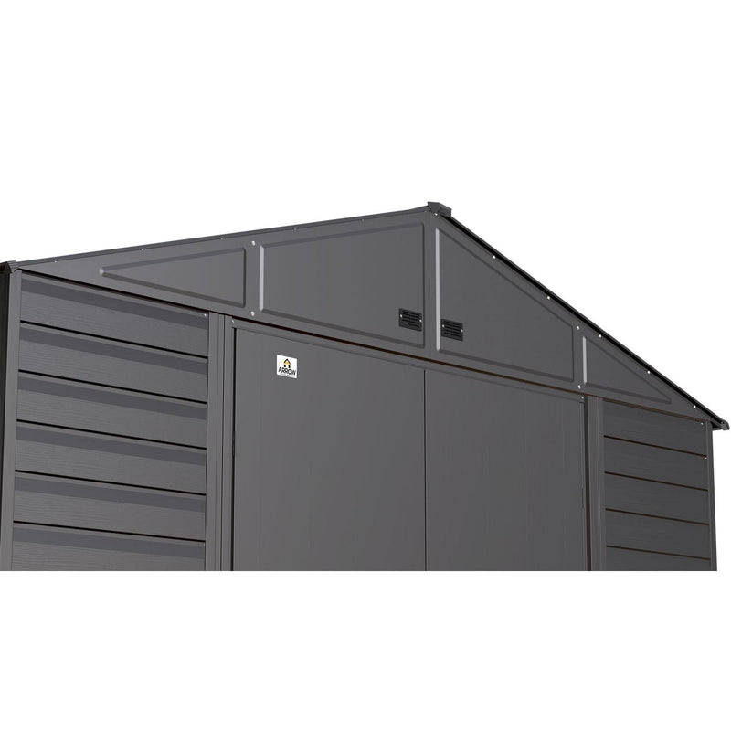 Arrow | Select Gable Roof Steel Storage Shed, 8x8 ft., Charcoal SCG88CC