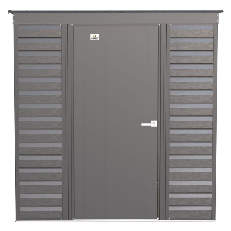 Arrow | Select Pent Roof Steel Storage Shed, 6x4 ft., Charcoal SCP64CC