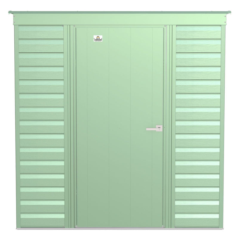 Arrow | Select Pent Roof Steel Storage Shed, 6x4 ft., Sage Green SCP64SG