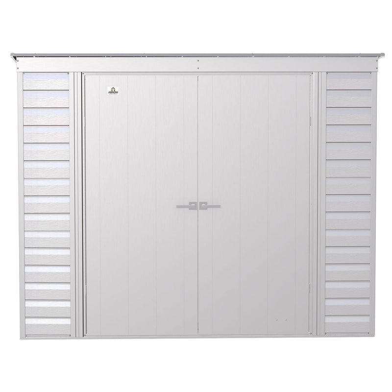 Arrow | Select Pent Roof Steel Storage Shed, 8x4 ft., Flute Grey SCP84FG