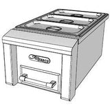 Alfresco 14 Inch Built-In Steam Table Food Warmer - Axefw