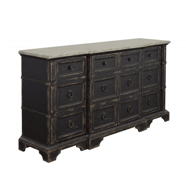 Coast2Coast Home Legend Four Door Credenza Black - 76406