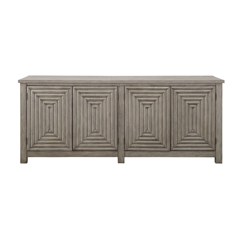 Coast2Coast Home Spalding Four Door Credenza Gray - 90306