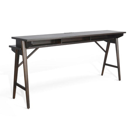 Sunny Designs Americana - Console Table With USB Power Pack - Dark Brown - 2094CB-CT