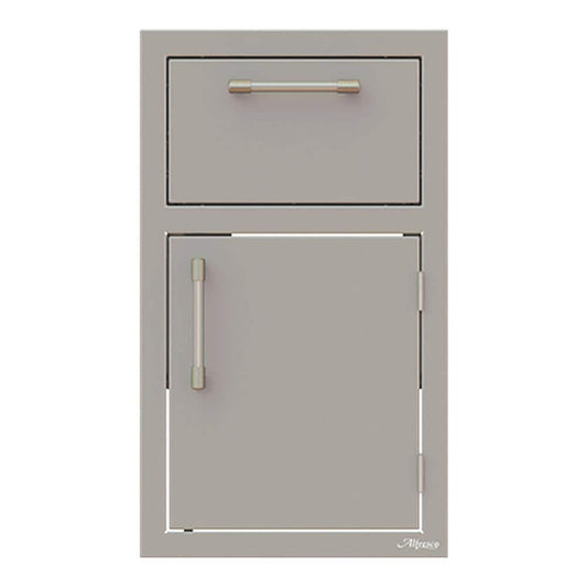 Alfresco 17" One Drawer W/ Door, Right Hinge - Axe-Ddr-R-Sc