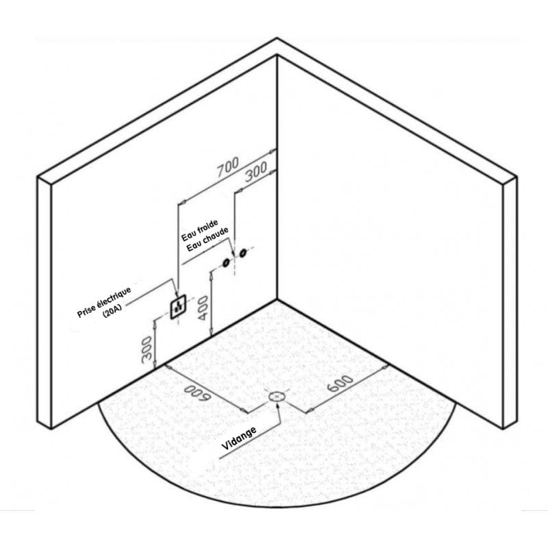 Sauna Hammam - CORNER WHIRLPOOL BATHTUB ELIXIR 360 2-SEATER ARCHIPEL® - 150X150 - PREORDER