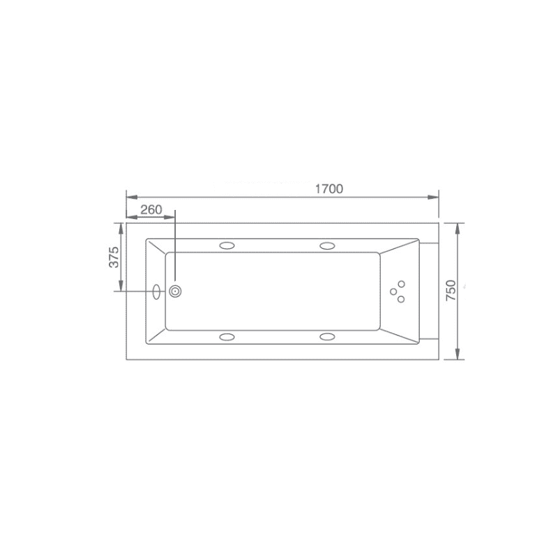 Sauna Hammam - ARCHIPEL® LORD SOLO WHITE 1-SEATER WHIRLPOOL BATHTUB 170X75 - LEFT - PREORDER