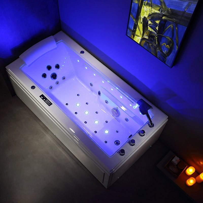 Sauna Hammam - LORD SOLO MAX WHITE WHIRLPOOL BATH 1 PLACE ARCHIPEL® 180X90 - RIGHT - PREORDER May 2023